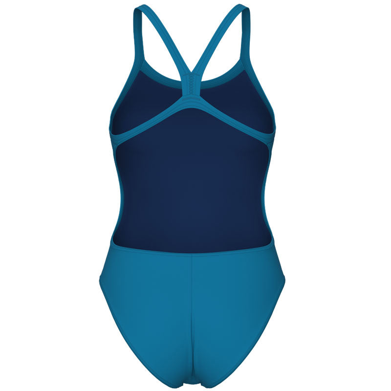 Arena - Team Challenge Back Ladies Swimsuit - Blue Cosmo/Artic Lime