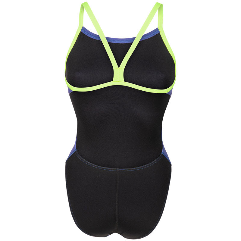 Arena - Team Challenge Back Ladies Swimsuit - Future Dusk/Black/Artic Lime