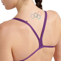 Arena - Team Challenge Back Ladies Swimsuit - Plum/White