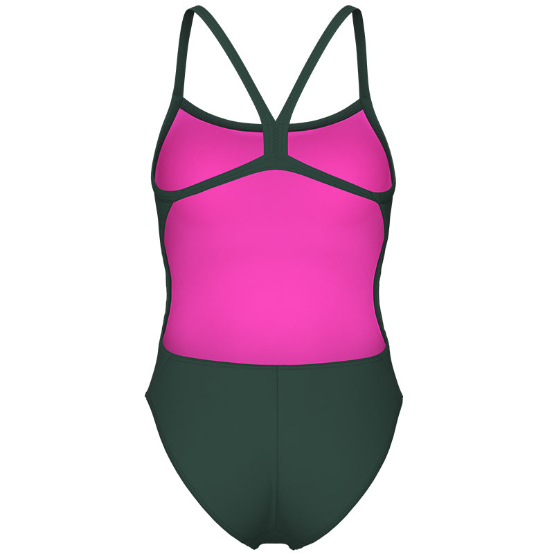 Arena - Team Challenge Back Ladies Swimsuit - Sage/Pink