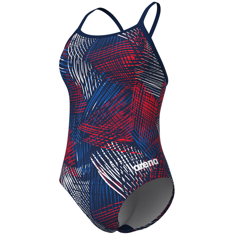 Arena - Team Energy Lightdrop Back Ladies Swimsuit - Navy/Red