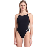 Arena - Team Solid Lace Back Ladies Swimsuit - Black/White