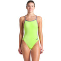 Arena - Team Solid Lace Back Ladies Swimsuit - Lime/Dusk