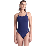 Arena - Team Solid Lace Back Ladies Swimsuit - Navy/White