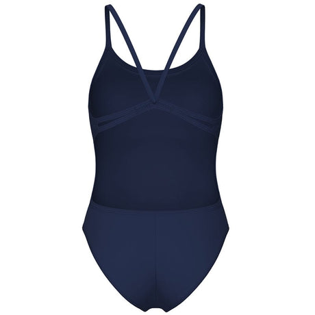 Arena - Team Solid Lace Back Ladies Swimsuit - Navy/White