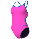 Arena - Team Solid Lace Back Ladies Swimsuit - Pink/Blue