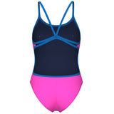 Arena - Team Solid Lace Back Ladies Swimsuit - Pink/Blue
