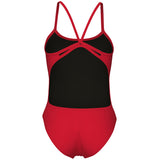 Arena - Team Solid Lace Back Ladies Swimsuit - Red/White