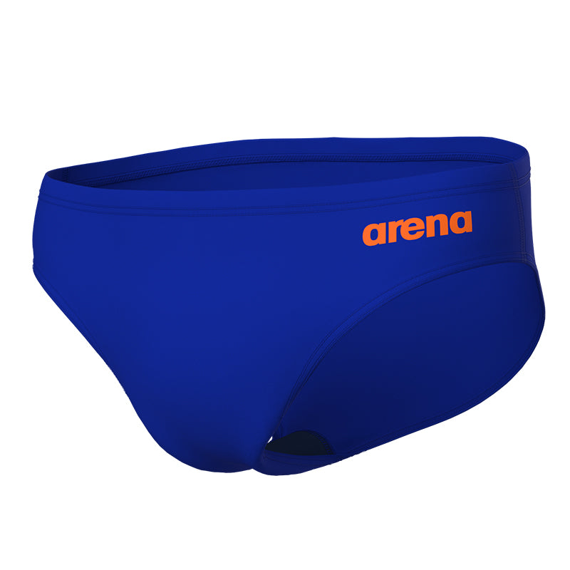 Arena - Team Solid Men's Swim Brief - Blue/Orange