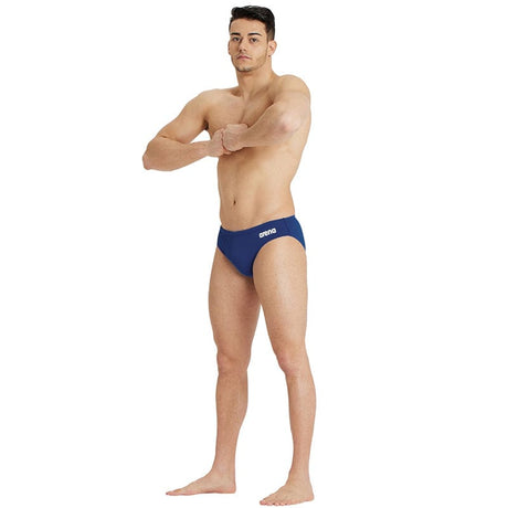 Arena - Team Solid Men's Swim Brief - Navy/White