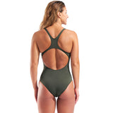 Arena - Team Solid Pro Back Ladies Swimsuit - Sage/Pink