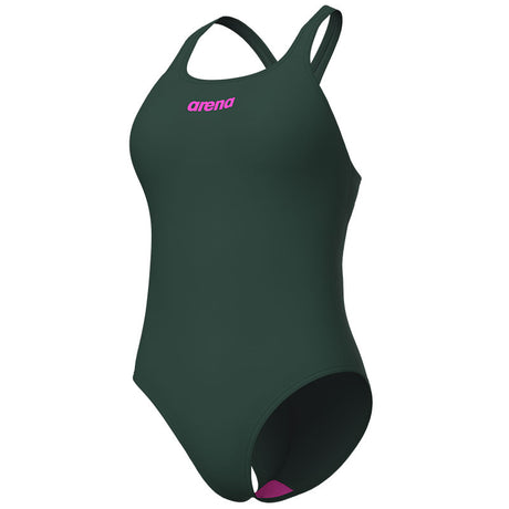 Arena - Team Solid Pro Back Ladies Swimsuit - Sage/Pink