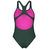 Arena - Team Solid Pro Back Ladies Swimsuit - Sage/Pink