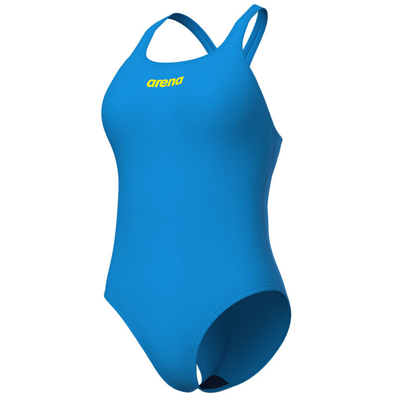 Arena - Team Solid Pro Back Ladies Swimsuit - Turquoise/Yellow