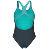 Arena - Team Solid Pro Back Ladies Swimsuit - Water/Asphalt