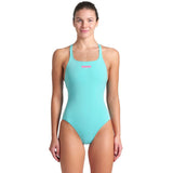 Arena - Team Solid Pro Back Ladies Swimsuit - Water/Pink