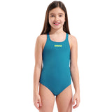 Arena - Team Swim Pro Back Girls’ Swimsuit - Blue Cosmo/Water