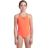 Arena - Team Swim Pro Back Girls’ Swimsuit - Bright Coral