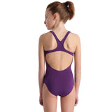 Arena - Team Swim Pro Back Girls’ Swimsuit - Plum-White