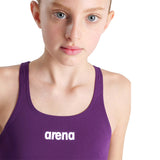 Arena - Team Swim Pro Back Girls’ Swimsuit - Plum-White