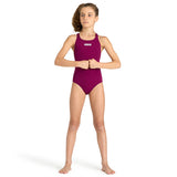 Arena - Team Swim Pro Back Girls’ Swimsuit - Red Fandango-White
