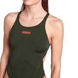 Arena - Team Swim Tech Back Ladies Swimsuit - Dark Sage