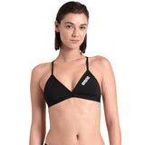 Arena - Team Tie Back Ladies Swim Top - Black/White