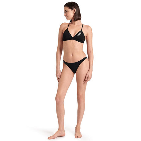 Arena - Team Tie Back Ladies Swim Top - Black/White