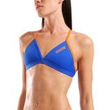 Arena - Team Tie Back Ladies Swim Top - Blue/Orange