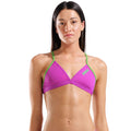 Arena - Team Tie Back Ladies Swim Top - Fuchsia/Green