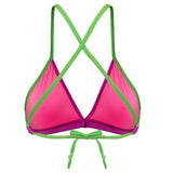 Arena - Team Tie Back Ladies Swim Top - Fuchsia/Green