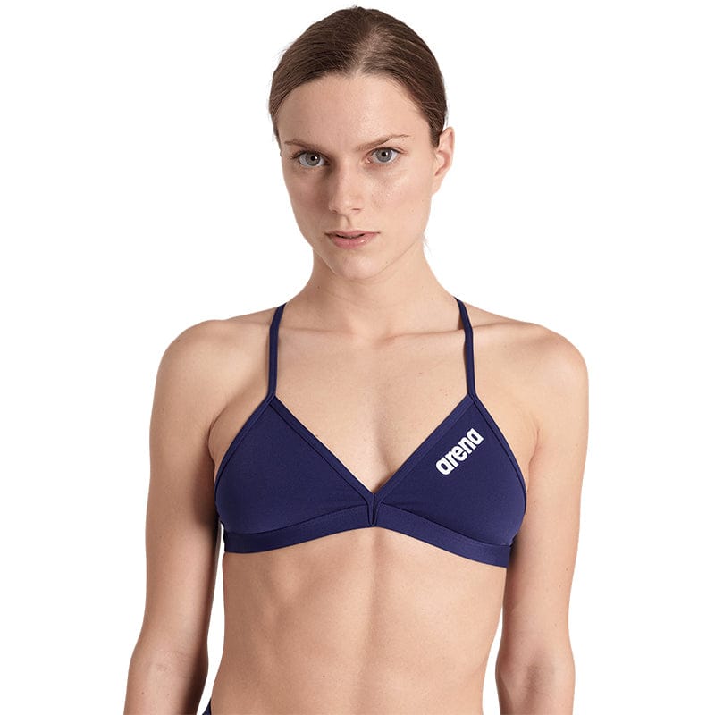 Arena - Team Tie Back Ladies Swim Top - Navy/White