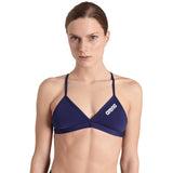 Arena - Team Tie Back Ladies Swim Top - Navy/White