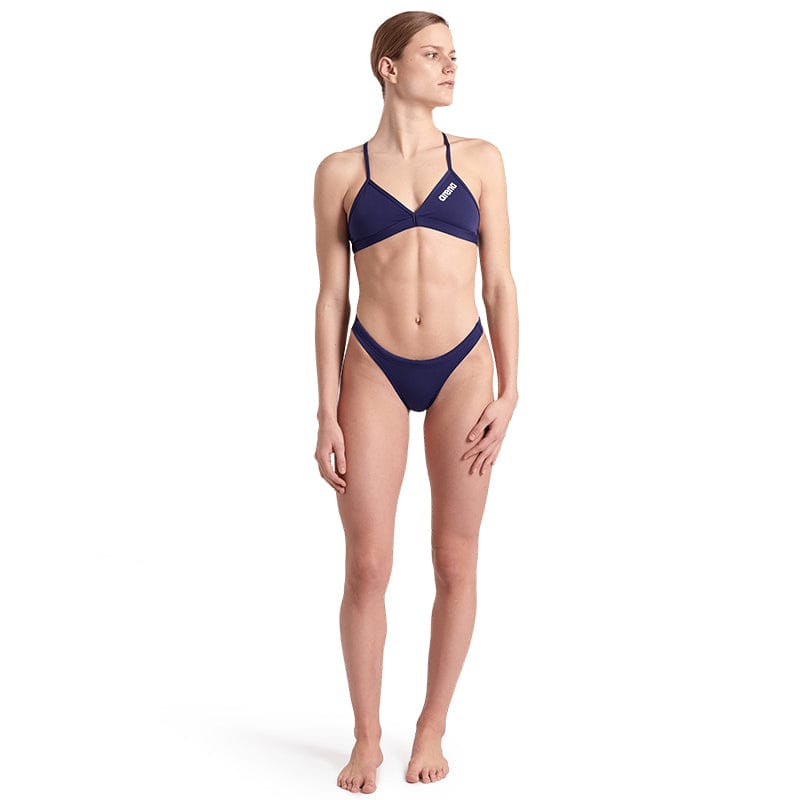 Arena - Team Tie Back Ladies Swim Top - Navy/White