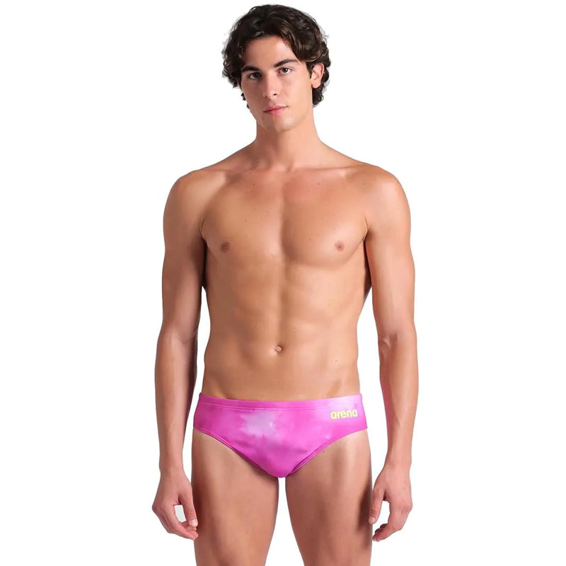 Arena - Tie-Dye Men's Brief - Pink/Multi