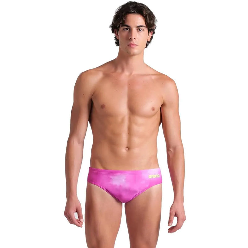 Arena - Tie-Dye Men's Brief - Pink/Multi