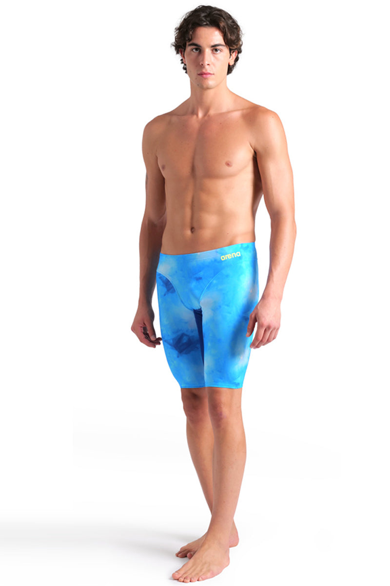 Arena - Tie-Dye Men's Jammer - Blue/Navy