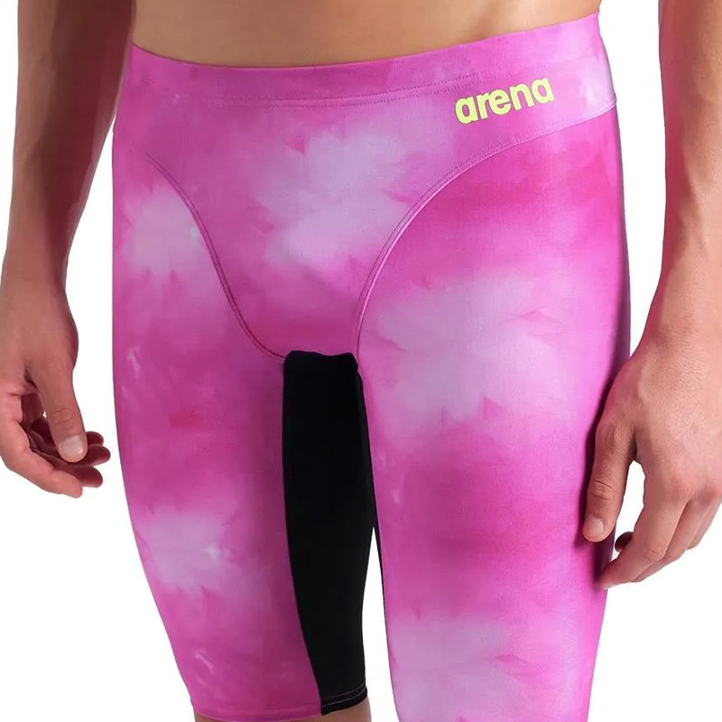 Arena - Tie-Dye Men's Jammer - Pink/Black