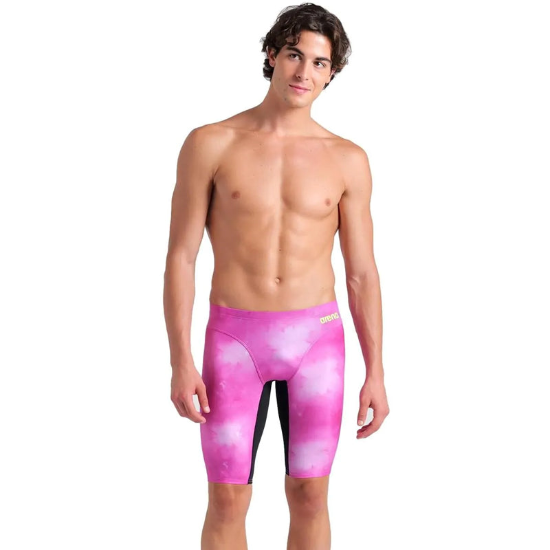 Arena - Tie-Dye Men's Jammer - Pink/Black