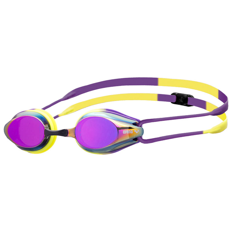 Arena - Tracks Mirror Goggles - Violet/Plum/Lime