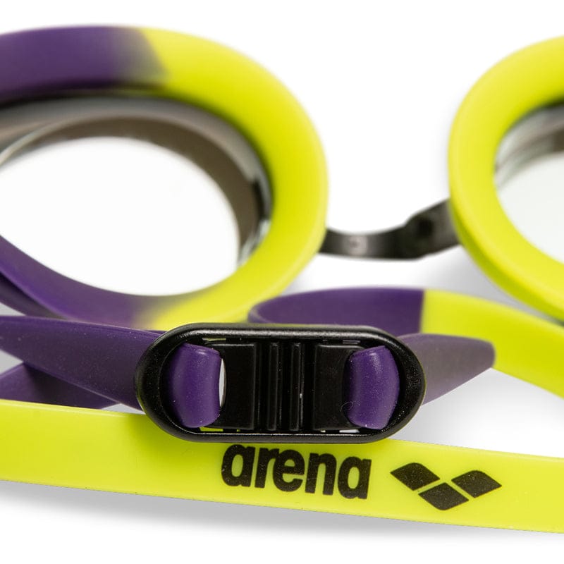 Arena - Tracks Mirror Goggles - Violet/Plum/Lime
