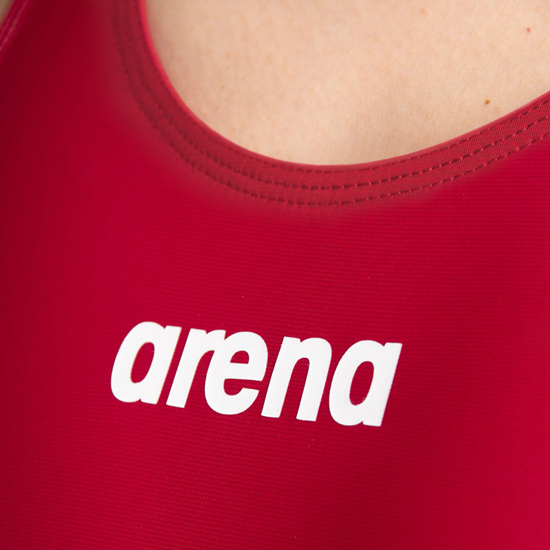 Arena - Women’s Powerskin ST Next Open Back - Black - Deep Red