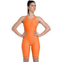 Arena - Women’s Powerskin ST Next Open Back - Orange/Teal
