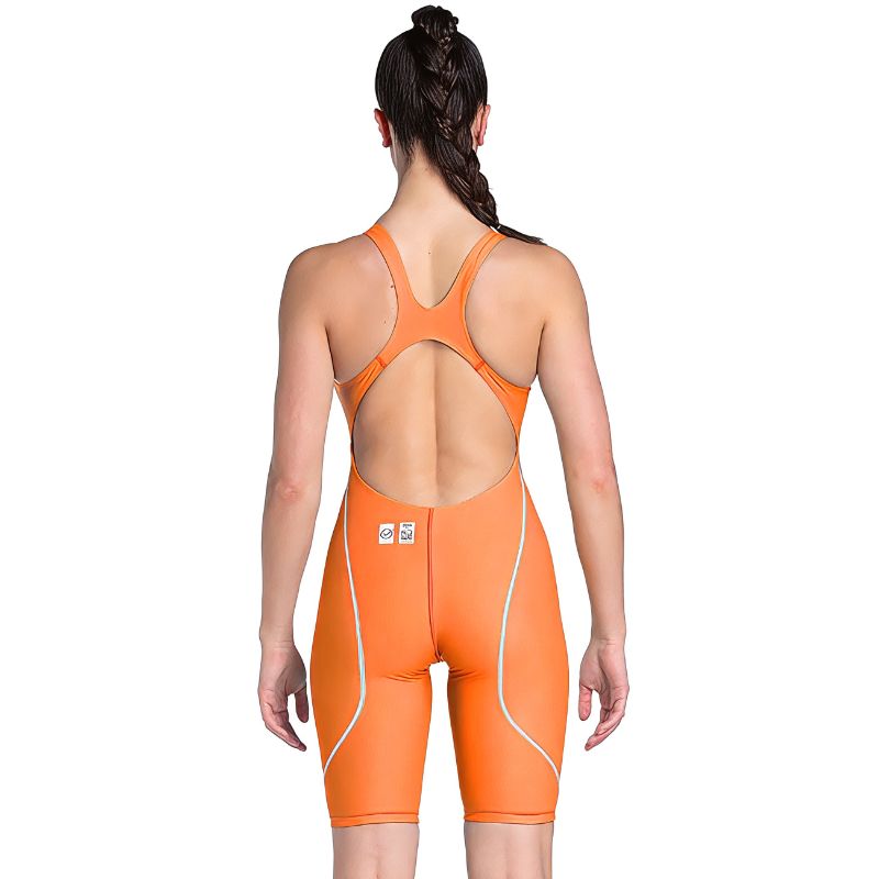 Arena - Women’s Powerskin ST Next Open Back - Orange/Teal