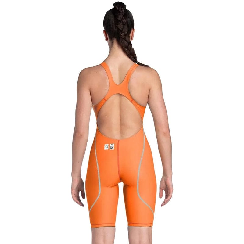 Arena - Women’s Powerskin ST Next Open Back - Orange/Teal