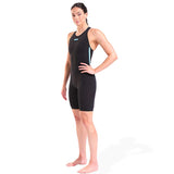 Arena - Women's Closed-Back Powerskin Carbon Air3 Kneeskin – Back/Teal