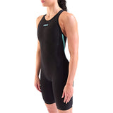 Arena - Women's Closed-Back Powerskin Carbon Air3 Kneeskin – Back/Teal
