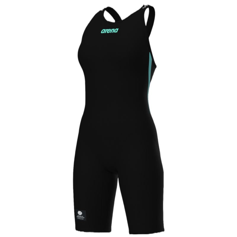 Arena - Women's Closed-Back Powerskin Carbon Air3 Kneeskin – Back/Teal