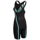 Arena - Women's Closed-Back Powerskin Carbon Air3 Kneeskin – Back/Teal