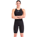 Arena - Women's Open-Back Powerskin Carbon Air3 Kneeskin – Back/Teal